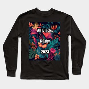 Cool All Blacks Rugby design Long Sleeve T-Shirt